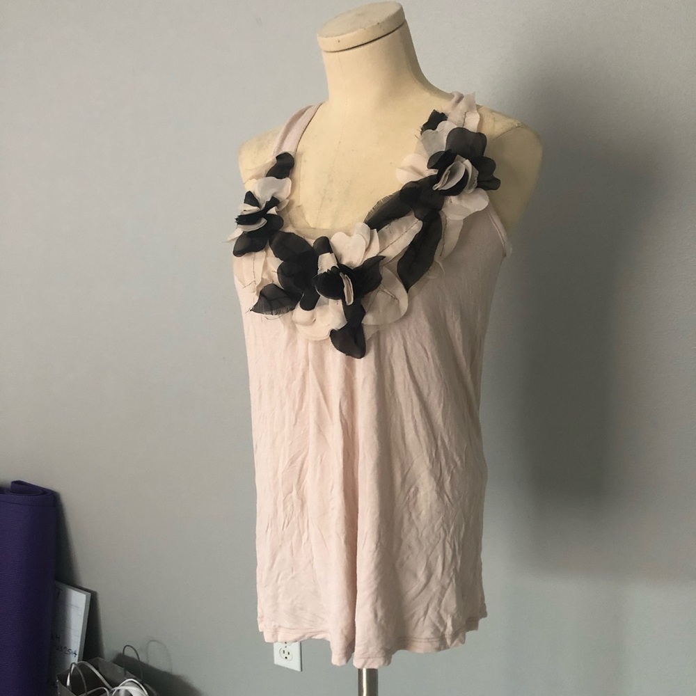 Nude floral top - Picture 7 of 8